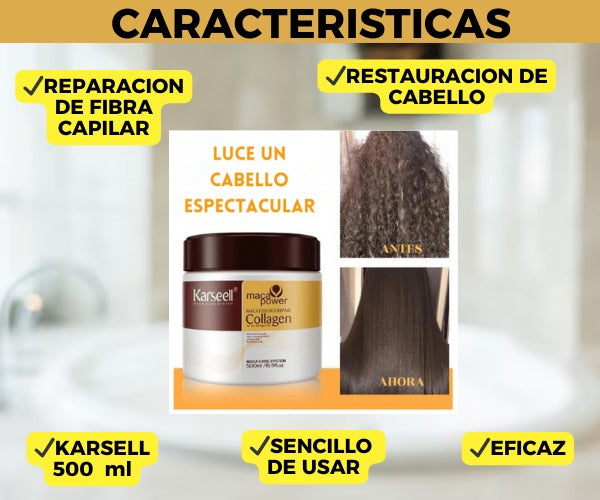 KARSEELL - CREMA REVITALIZADORA CAPILAR CON COLÁGENO- PRECIO POR MAYOR - 🔴 PRECIO POR MAYOR