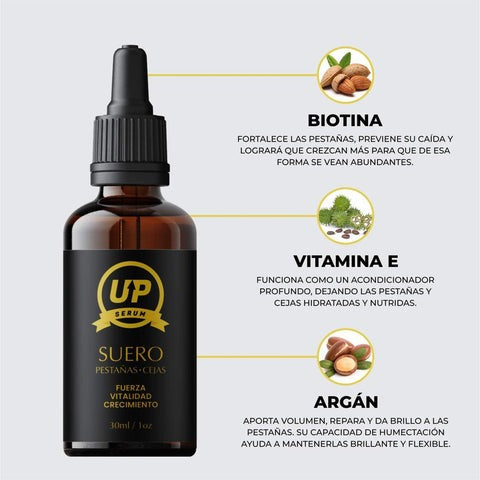 Serum Up - Alargamiento de pestañas y cejas - 🔴 PRECIO POR MAYOR